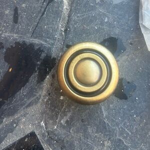 Round Gold Decorative Knob